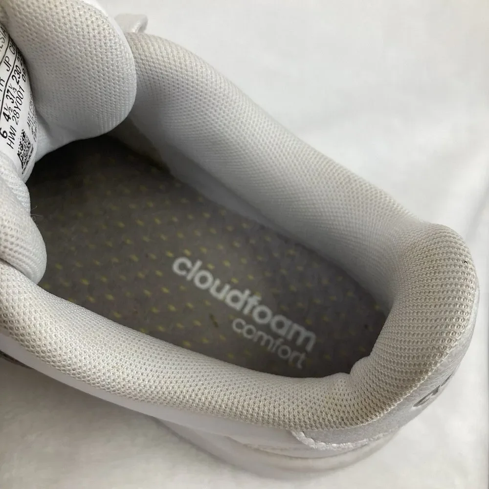 Adidas Sneakers Women’s Size 6 Grand Court White Metallic Silver Stripe Tennis